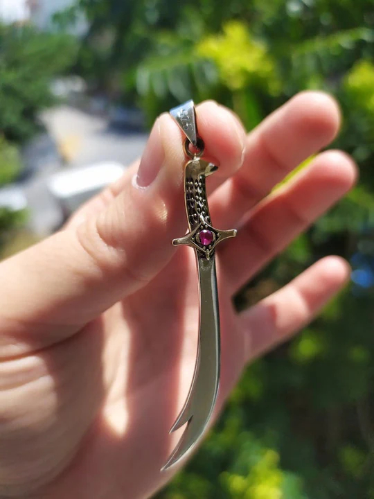 سوار رجالي من تصميم ذو الفقار، فضة إسترليني 925، هدية مجوهرات إسلامية