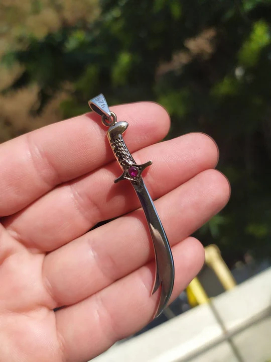 سوار رجالي من تصميم ذو الفقار، فضة إسترليني 925، هدية مجوهرات إسلامية