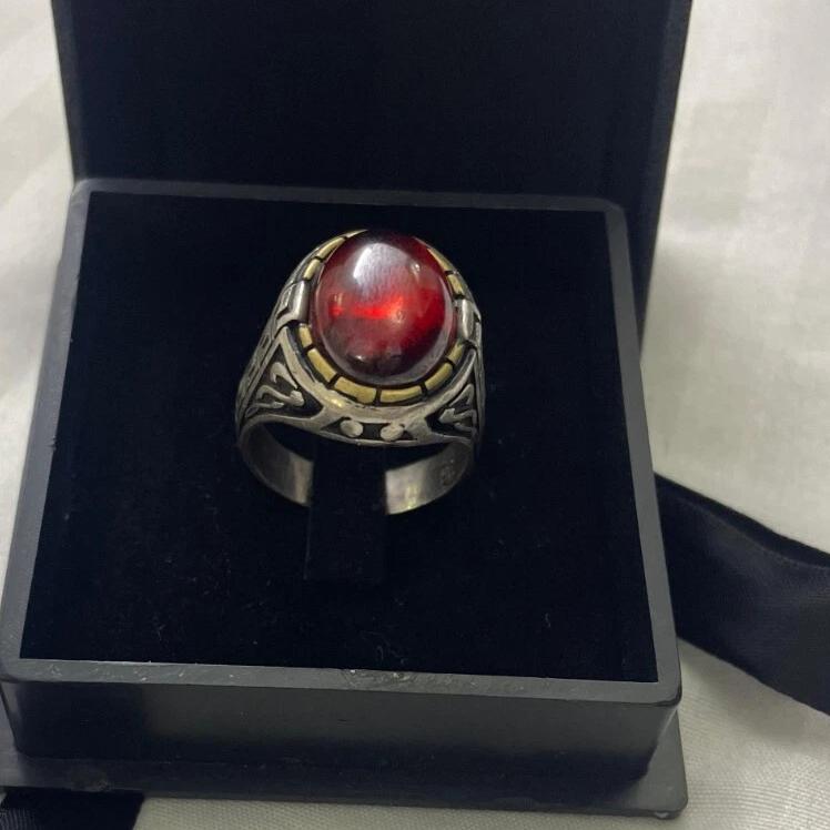 خاتم مصنوع يدويًا من الفضة الإسترلينية عيار 925 على شكل تمثال مسجد فيروزي خاتم مصنوع يدويًا من الفضة الإسترلينية عيار 925 على شكل تمثال مسجد فيروزي