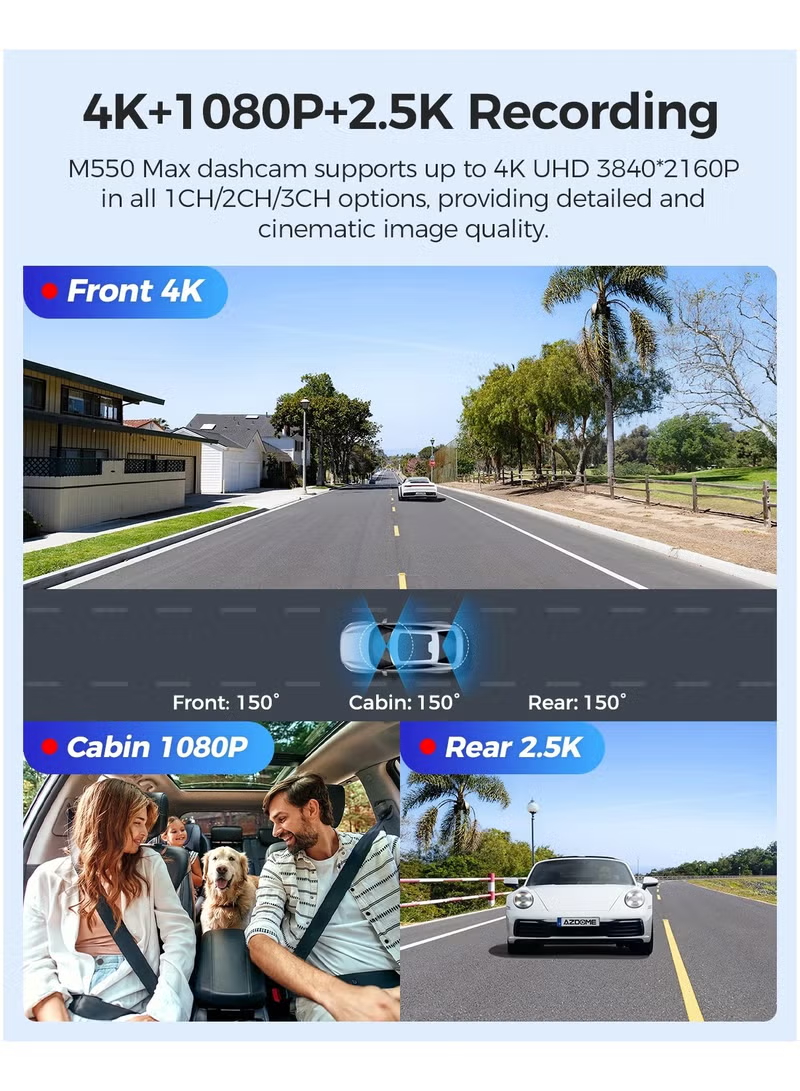 أزدوم داش كام 4K M660 - أحدث إصدار داش كام