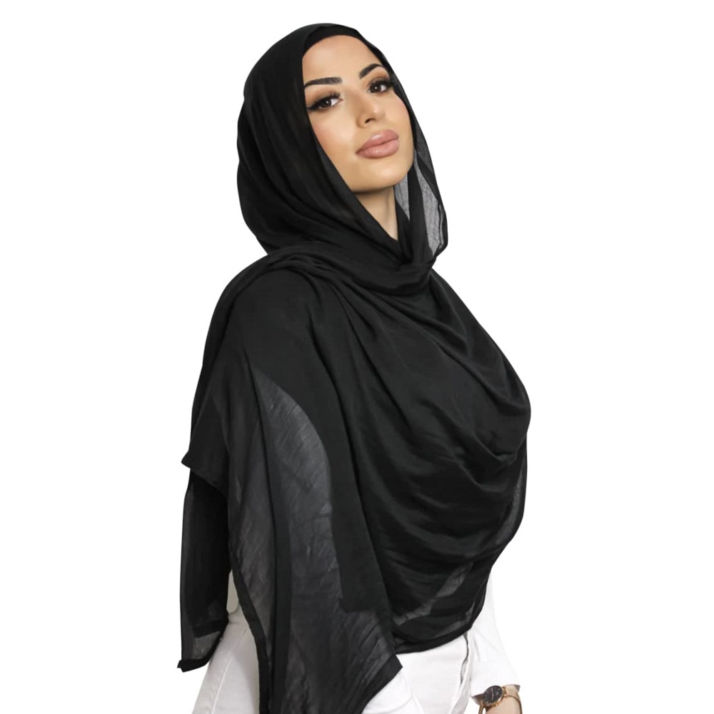 وشاح رأس فاخر من قطن الفسكوز - شال فاخر يسمح بمرور الهواء (اشترِ واحداً واحصل على الثاني مجاناً) وشاح رأس فاخر من قطن الفسكوز - شال فاخر يسمح بمرور الهواء (اشترِ واحداً واحصل على الثاني مجاناً)