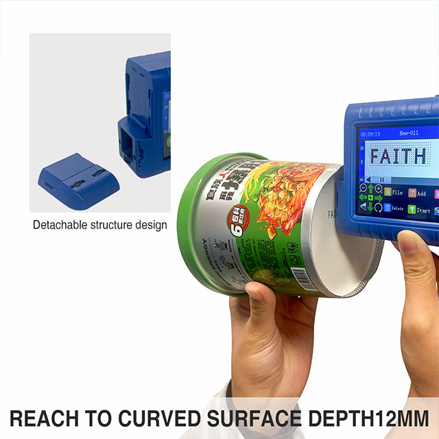 طابعة محمولة تدعم 25 لغة؛ يمكنها طباعة النصوص والصور والشعارات.